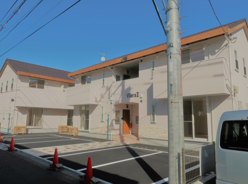 自然素材仕上の賃貸住宅 小田原市中曽根 外観写真